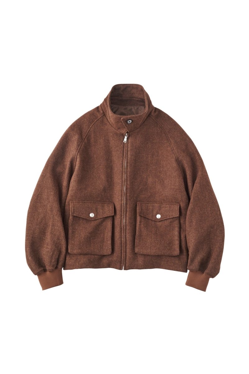 round sleeve flight jacket(unisex)/mixbrown | KNUTH MARF