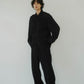 shirring shirt/black - KNUTH MARF