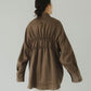 shirring shirt/brown - KNUTH MARF
