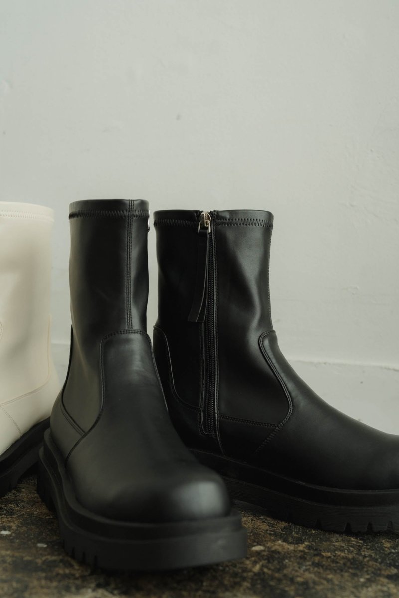 side zip ankle boots/2colour - KNUTH MARF