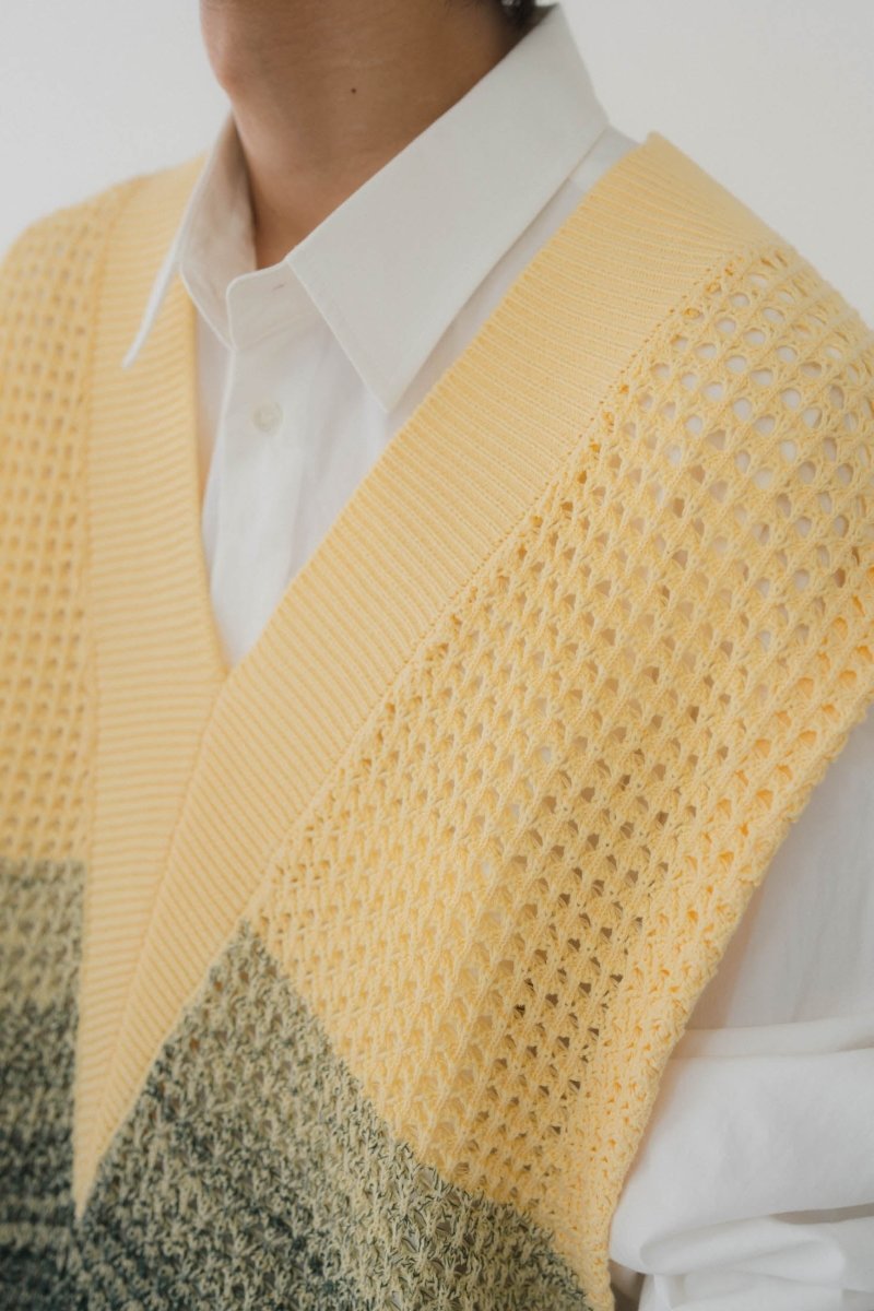 side zip knit vest(unisex)/2color