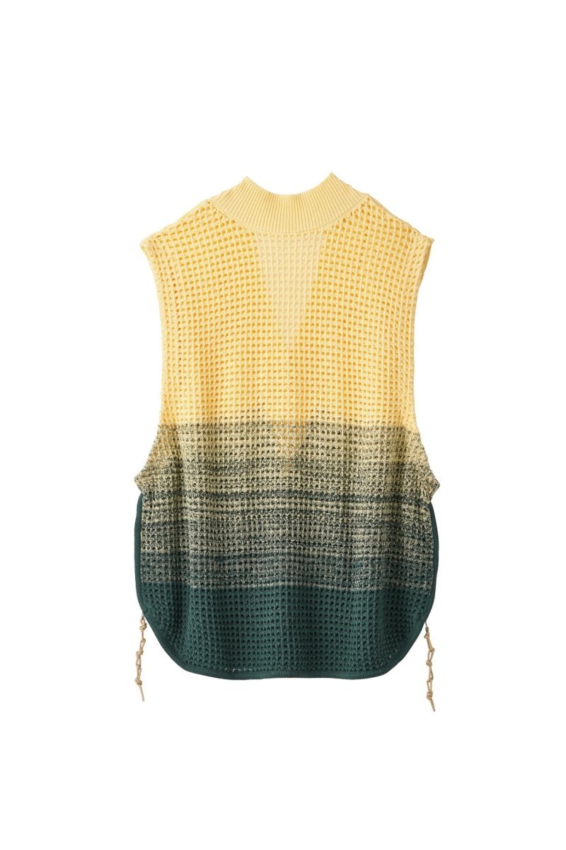 side zip knit vest(unisex)/2color - KNUTH MARF