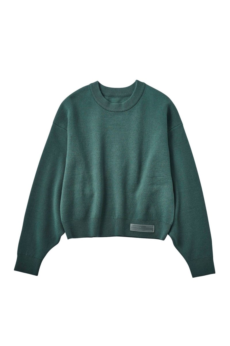 silicon label crew neck knit(unisex)/3color - KNUTH MARF