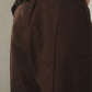 slit belt slacks pants/brown - KNUTH MARF