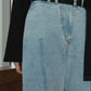 slit belt slacks pants/gray - KNUTH MARF