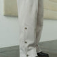 slit belt slacks pants/gray - KNUTH MARF