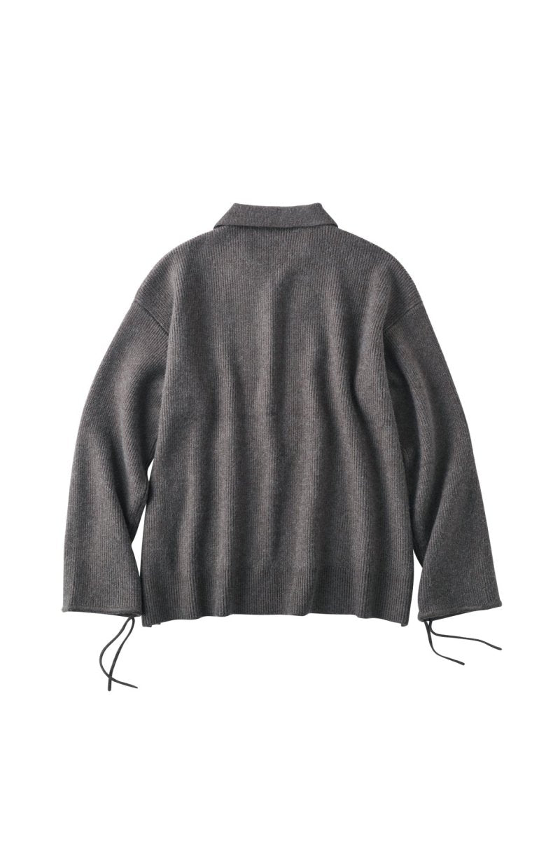 knuth marf slit neck loose knit(unisex) - ニット/セーター