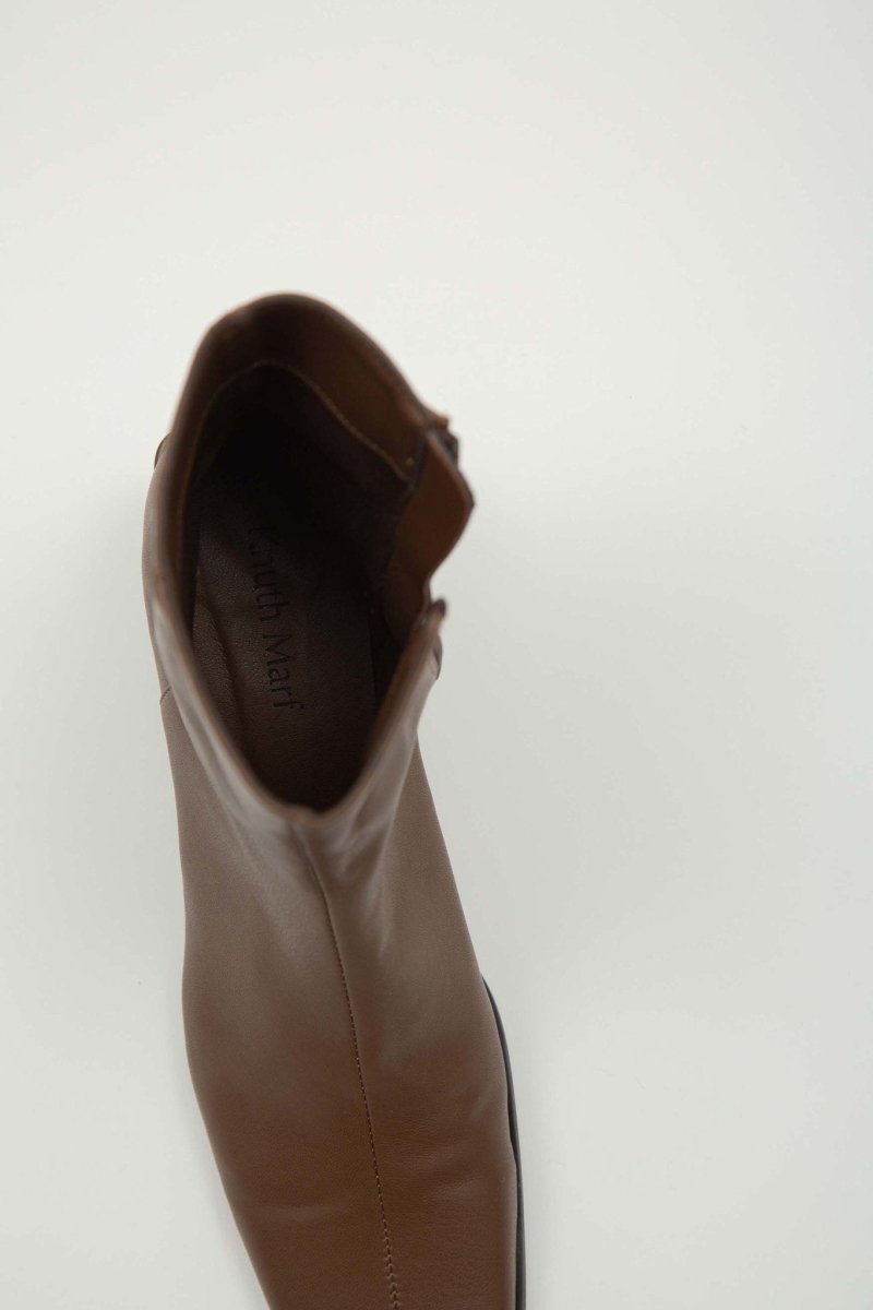 square heel boots / brown - KNUTH MARF