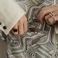 stand collar pattern shirt(unisex) - KNUTH MARF