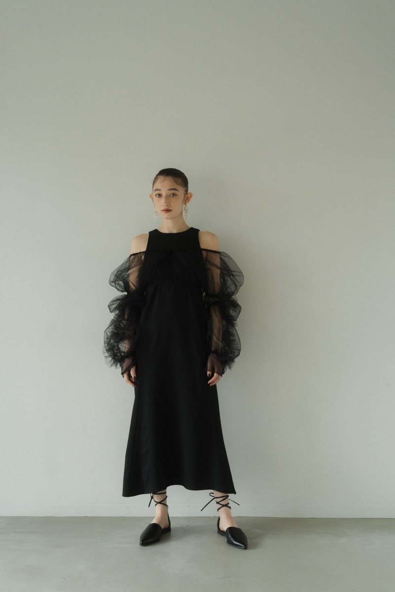 tulle bolero one piece/black | KNUTH MARF