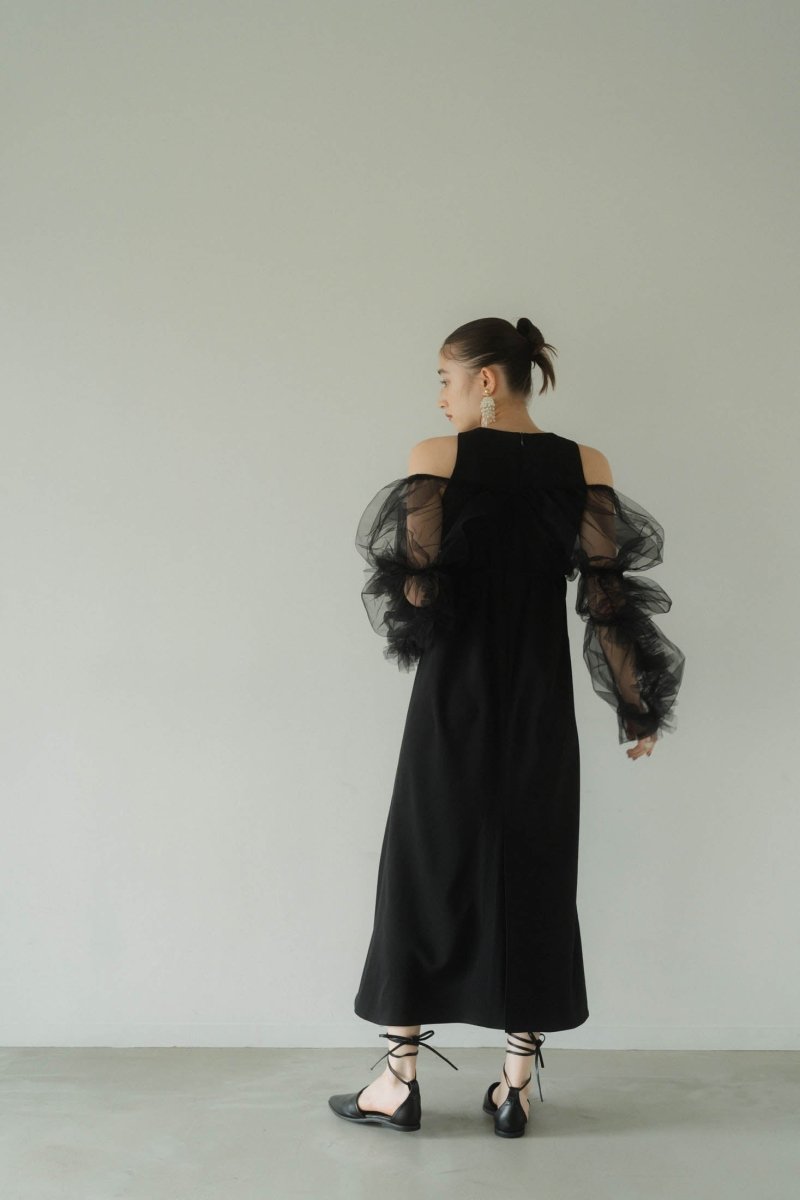 tulle bolero one piece/black | KNUTH MARF