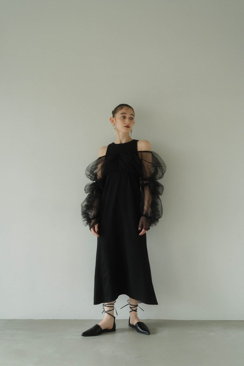 tulle bolero one piece/black | KNUTH MARF