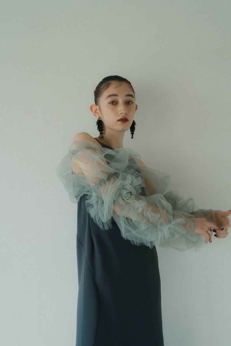 knuth marf】tulle bolero one piece/blue | www.innoveering.net