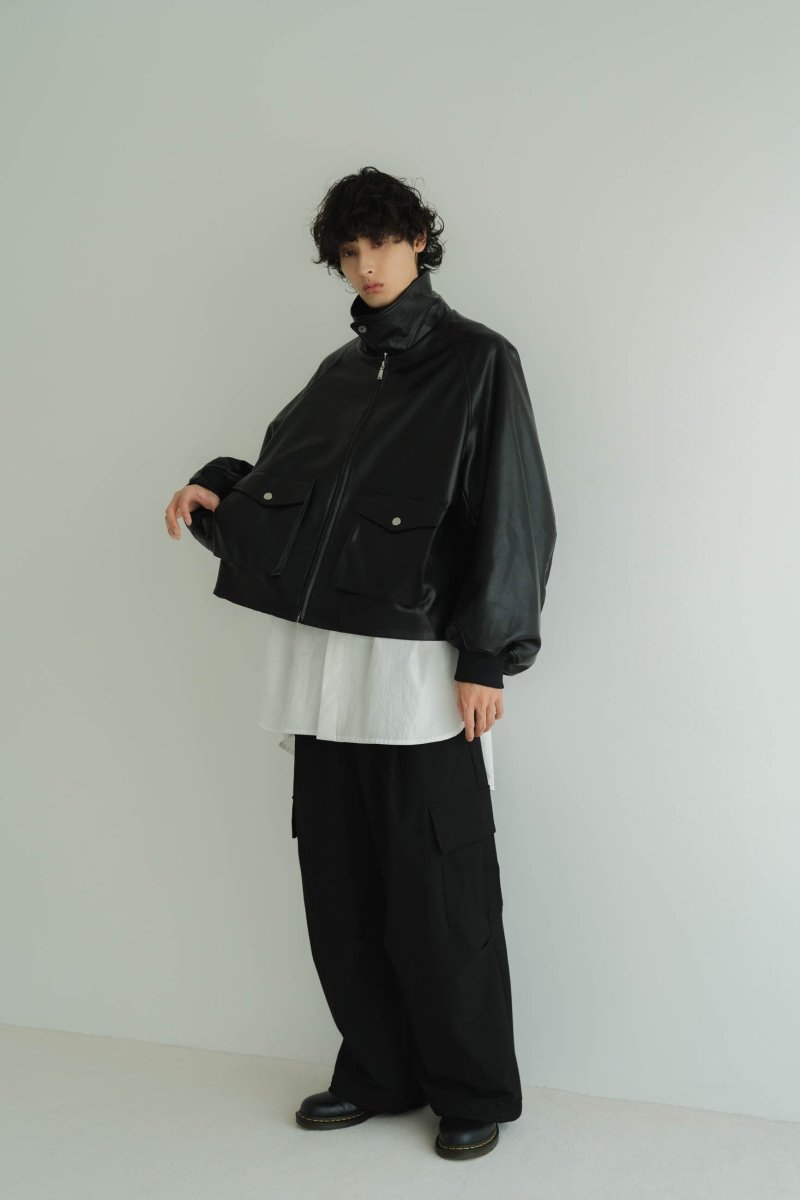 two tuck cargo pants/black | KNUTH MARF