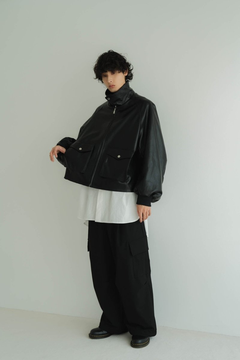 two tuck cargo pants/black - KNUTH MARF