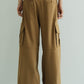 two tuck cargo pants/camel - KNUTH MARF