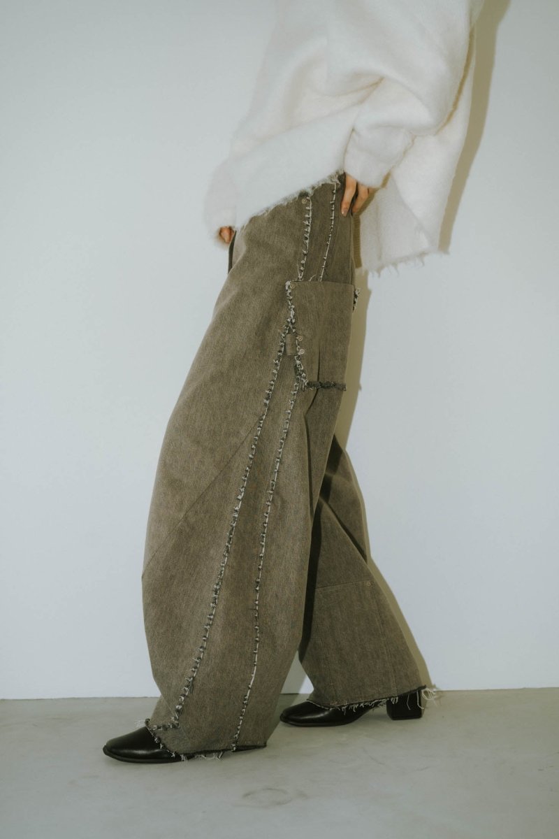 twobuckles patchwork denim(unisex)/3color - KNUTH MARF