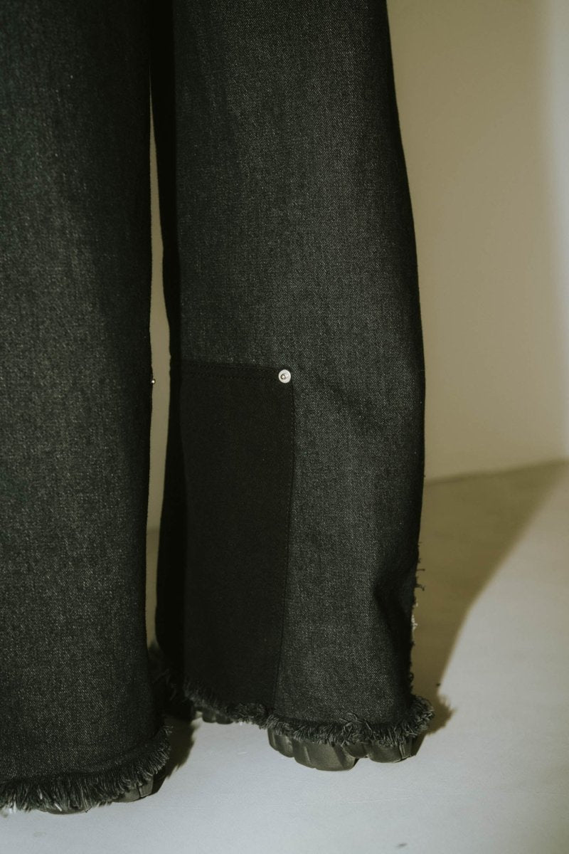twobuckles patchwork denim(unisex)/3color - KNUTH MARF