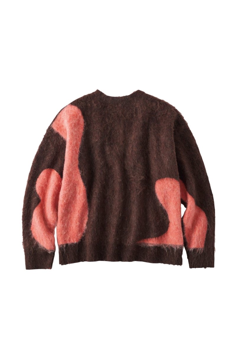 Uneck knit pullover(unisex)/cherrybrown | KNUTH MARF