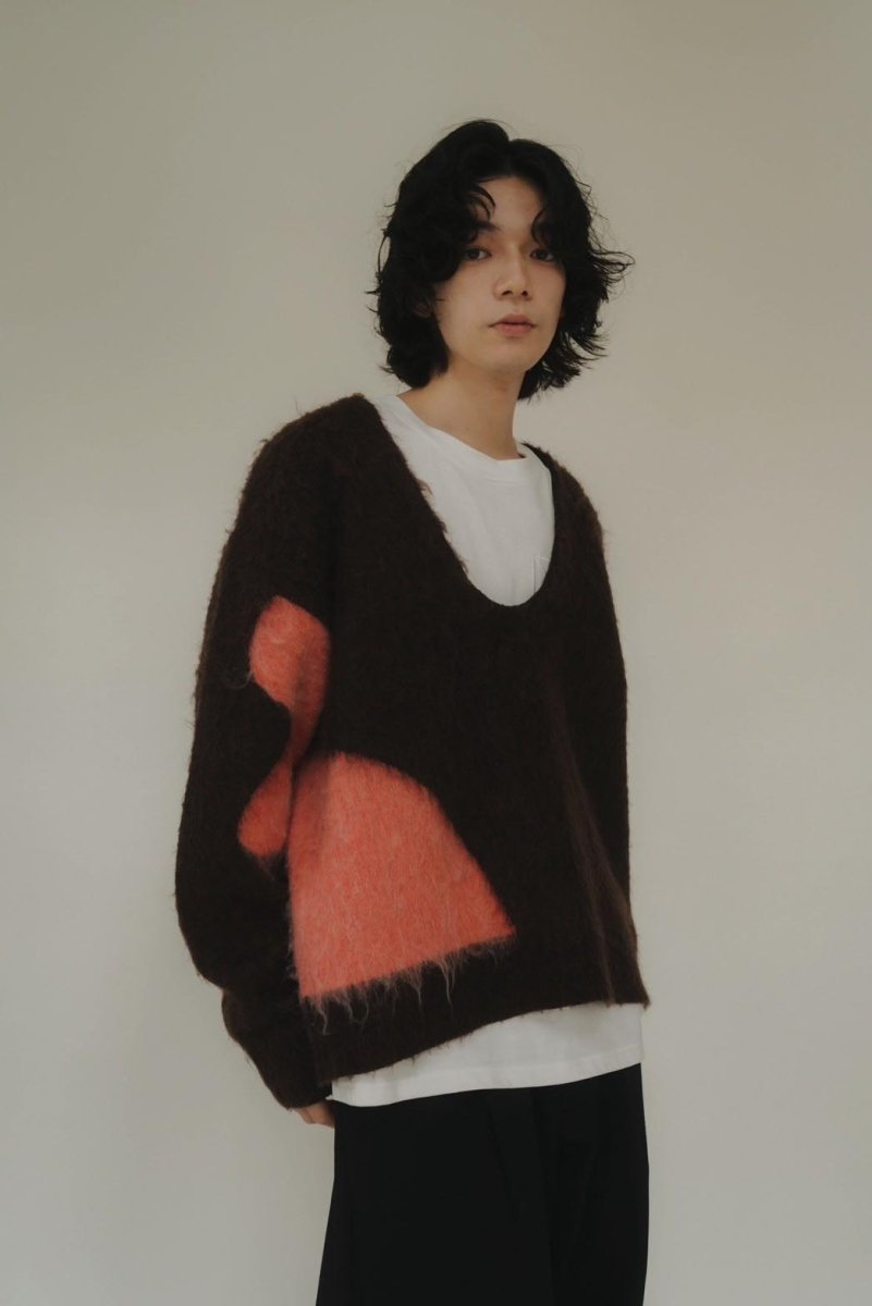 Knuth Marf】Uneck knit pullover(unisex)-