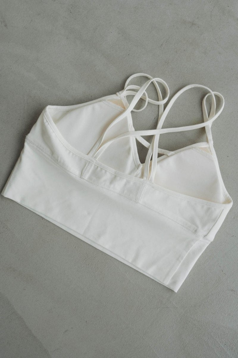 V neck bra top/white | KNUTH MARF