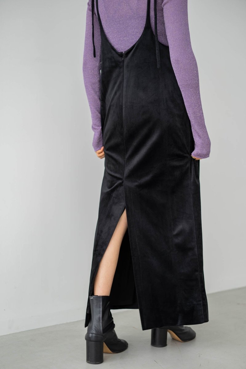velours salopette skirt / 2color | KNUTH MARF