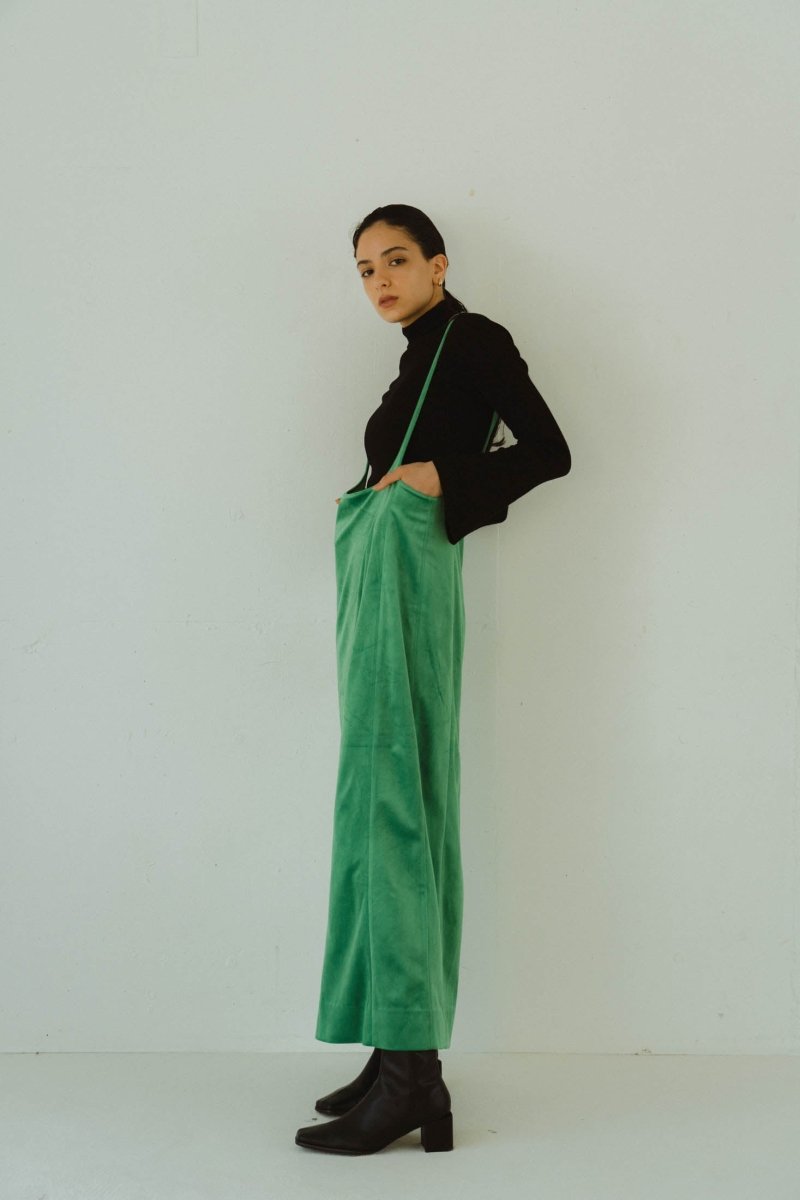 velours salopette skirt / 2color - KNUTH MARF