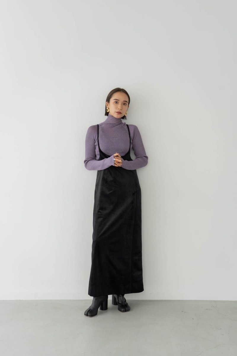 velours salopette skirt / 2color