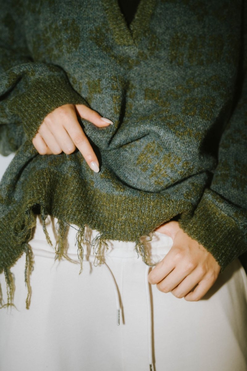 vintage damage knit(unisex)/3color - KNUTH MARF