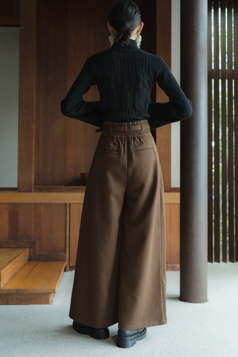 waist pocket wide pants/2color - KNUTH MARF