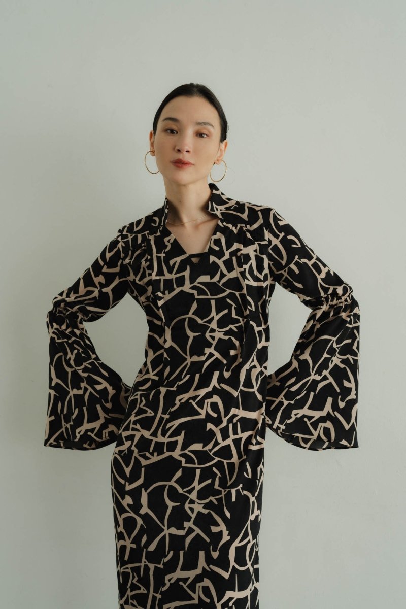 wide sleeve one piece/patterrn | KNUTH MARF